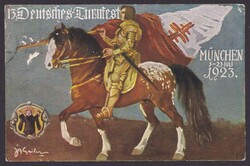 "München", "Turnfest 1923", farbig, pass. Sst