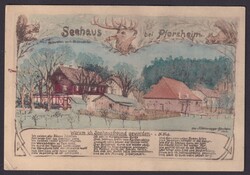 "Pforzheim", Seehaus, farbig, gelaufen