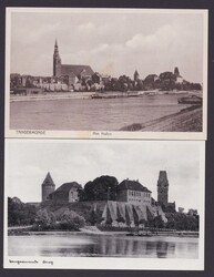 "Tangermünde", 2 Karten "Hafen" und "Burg"Automatically generated ...
