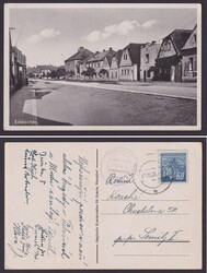 "Triebschütz", 1945 gelaufen, stummer Stempel und Name ...