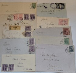 aus 383/406, 10 Belege Infla, EF/MeF/MiF, fast alle in die ...