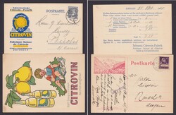 138, 163, 2 dek. Werbekarten "Citrovin, Zofingen", 1920, ...