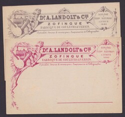 "Zofingen, Dr.Landolt", 2 ungebr. Werbekarten um 1900Automatically ...