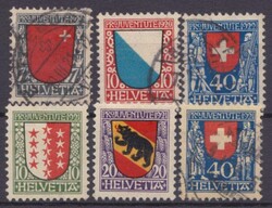 aus 153/78 "Wappen", 6 versch. Werte aus 1920/2Automatically ...