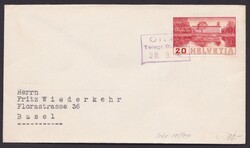 321, EF, seltener Ra "Olten, Telegr. Bureau", 20.9.42Automatically ...
