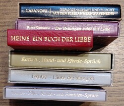 6 "Minibücher", wie neu, Ladenpreis pro Stück ca. 50,- ...