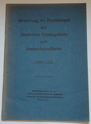 "Bewertung Poststempel in dt. Schutzgebieten…", 7 ...