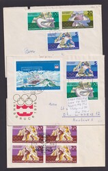 2101 F23, 2104 F8, Block 43 Fb "Olympiade 76", ca. 250,- ...