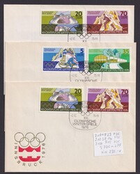 2101 F23, 2103 F16, 2104 F15 "Olympiade 76", ca. 230,- ...
