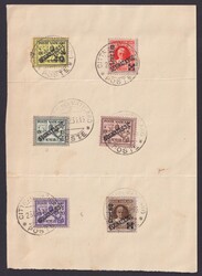 Porto: 1/6, Aufdrucke 1931, komplett