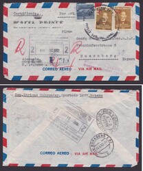 324,327 u.a., MiF, R-Brief nach Deutschland, 1952, div. ...