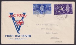 231/2 "Sieg der Alliierten", 1946, pass. Brief, Esst