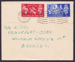 255/6 "Weltausstellung", FDC nach Deutschland