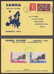 346 "Europa 1962", Ersttag "Sanda-Insel"