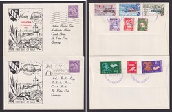 Herm-Island: 2 versch. FDC aus 1962