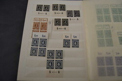 Gemeinschaftsausgabe Ziffern, postfrische Partie von div. Werten mit ...