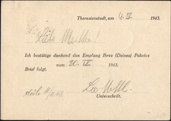 1921, 1 und 2 Kr. Ghetto-Geldscheine, 1000 M. von 1921 mit ...