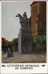 1913, Lützower Denkmal in Zobten, Privat-GA Jahrhunderfeier 31. ...