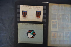 Vignetten, Album mit ca. 155 Stück, meist Kaiserzeit, sowie 11 ...