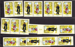 1964, Trachten I, alle Z4 Zdr kompl., postfr., dab. insges. 10 ...