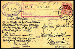 Westafrika, 1912, s/w AK "Ecole Primaire DE Garcons AU Dahomey" ...