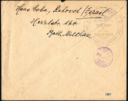 1951, 26.4., Erstflugbrief LOD (Israel) - Tokyo (Japan), frankiert ...