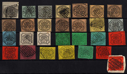 1862/68, Lot von 28 meist gestempelten Werten, dabei auch 2 ...