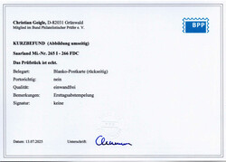 1949, Tag des Pferdes, komplett auf Postkartenrückseite als FDC, SSt ...