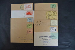 1971, Streikpost (Emergency Mail), 10 versch. Streikbriefe mit versch ...