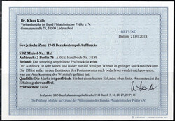 1 M. Taube, 3 Berlin 76 (ArGe 3/18b), postfrisch, kurzer Eckzahn, ...