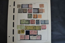 Baden, ungebr./gest. Sammlung mit ca. 100 Werten auf 2 VD-Blättern ...