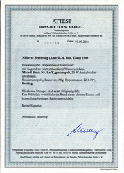 Hannovermesse-Block, liegendes statt stehendes Wz., entwertet mit ...