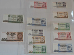 1971/85, 5 M. bis 500 M., letzte Banknotenserie der DDR, 5/100 je ...