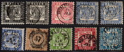 Baden, 32 gestempelte Werte, einige sign./gepr., unterschiedliche ...