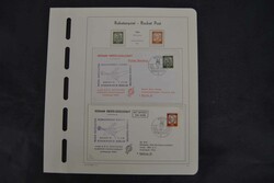 1963/64, Dt. Raketen-Gesellschaft, 4 Belege und 5 versch. postfrische ...