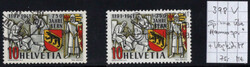 1923/41, Lot von gestempelten Werten auf 8 kl. Steckkarten, dabei ...