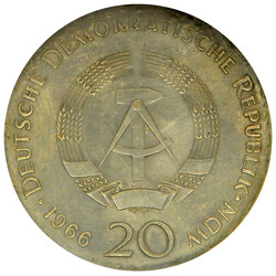 1966, 20 M. Leibniz, vz./st., aus Abo mit ZertifikatAutomatically ...