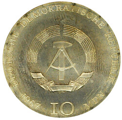 1967, 10 M. Kollwitz, vz./st., aus Abo mit ZertifikatAutomatically ...