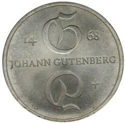 1968, 20 M. Gutenberg, vz./st., aus Abo mit ZertifikatAutomatically ...