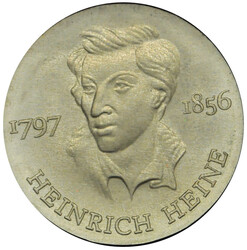 1972, 10 M. Heine, vz./st., aus Abo mit ZertifikatAutomatically ...