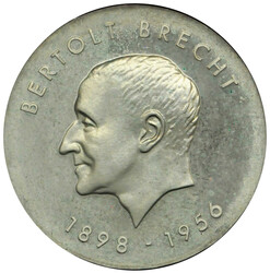1973, 10 M. Brecht, vz./st., leicht grün, aus Abo mit ...