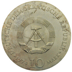 1974, 10 M. C.D. Friedrich, vz./st., leicht grün am Rand, aus Abo ...