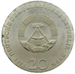 1975, 20 M. Bach, vz./st., leicht grün am Rand, aus Abo mit ...