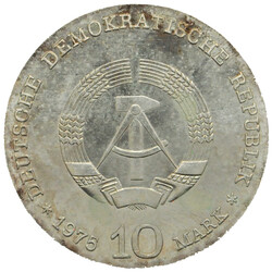 1975, 10 M. Schweitzer, vz./st., leicht grün, aus Abo mit ...
