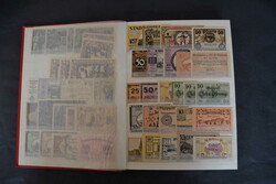 Städtenotgeld, ca. 700 Scheine im Album, dabei auch ...