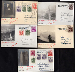 1935, 25.2., Notverordnungsrakete N 2, 6 Fotokarten mit versch. Abb. ...