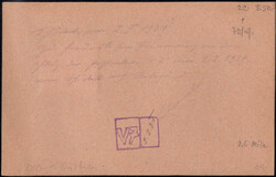 1931, 2.2., Versuchsrakete V 7, Karte mit seltener Manuskriptmarke ...