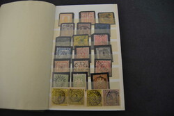 AD ab ca. 1860, Steckbuch mit meist gestempelten Werten und ...