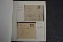 Russland, Wendische Kreispost, Spezialsammlung auf 6 Seiten und einer ...