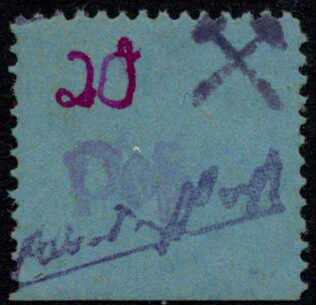 20 Pf., Schlägel und Eisen rechts statt links, postfrisch, etwas ...